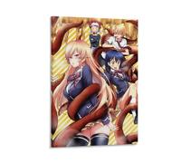 ckklik Poster da parete con stampa artistica di anime, personaggi manga, tema tentacolo, design colorato, decorazione unica per la casa, scena scolastica, divertente, regalo estetico per i fan, 30,5 x