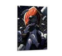 ckklik Poster di personaggi anime seduto sul trono elegante stampa artistica da parete unica decorazione per la casa illustrazione fantasy illustrazione estetica scura per soggiorno o camera da letto