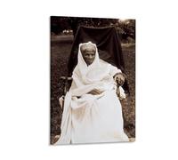ckklik Ritratto storico di donna anziana in bianco e nero fotografia artistica stampa artistica vintage decorazione da parete casa senza tempo estetica ispiratore figura patrimonio culturale opera