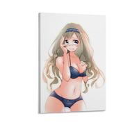 ckklik Stampa artistica a tema anime con personaggi carini, decorazione estetica da parete per camera da letto, illustrazione kawaii, regalo unico per i fan, decorazione moderna per la casa, elegante