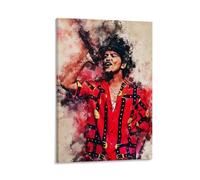 ckklik Stampa artistica da parete con stampa artistica di Bruno che canta, poster musicale vivace, decorazione per la casa, opera d'arte artistica pop culture, regalo unico per gli amanti della musica