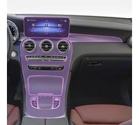 CKLS Pellicola per interni per auto Bordo per pianoforte Console centrale del cambio TPU trasparente antigraffio, per Mercedes Benz GLC W253 2020-2023