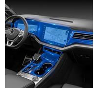 CKLS Pellicola protettiva per bordo del pianoforte interno auto TPU trasparente pellicola autoadesiva antigraffio, per Volkswagen Touareg 2019-2023
