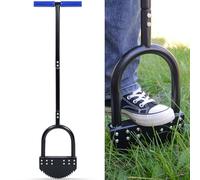 CKLT Bordatrice da Prato 105 cm con Lama in Acciaio al Carbonio, Manico Lungo in Gomma, Base Larga, Resistente alla Ruggine e Bordatore Mezza Luna in Acciaio al Manganese per Giardino