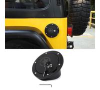 CKPEOR Coperchio del Tappo del Serbatoio del Gas con Chiusura dello sportello del bocchettone di rifornimento del Carburante con Chiusura in Alluminio per Jeep Wrangler TJ 1997-2006,Five Stars