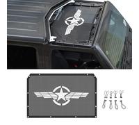 CKPEOR Copertura Superiore del Parasole in Rete Protezione Solare UV per Jeep Wrangler JL JLU e Gladiator JT 2018-2022 Protezione Solare,Star Wing