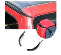 CKPEOR Deflettore dell'Acqua piovana Hard Top Protezione Antipioggia Protettiva Slot Protettiva Adatto per Jeep Wrangler JK JKU 2007-2017 2 Porte 4 Porte, 2 Pezzi