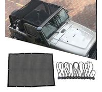 CKPEOR Mesh Sunshade Bikini Top Cover fornisce Protezione Solare UV per Jeep Wrangler TJ & Unlimited 1997-2006, Nero