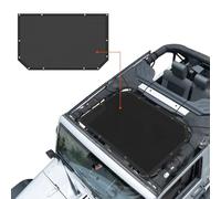 CKPEOR Parasole Mesh Top UV Bikini Blocker Schermo Mesh Sunshade Cover per Jeep Wrangler JK JKU 2007-2018 2/4Doors, Nero