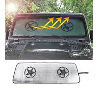CKPEOR Parasole per Parabrezza Sun Shade Heat Shield Mat per Jeep Wrangler JL JLU 2018-2024 2 Porte e 4 Porte e Gladiatore JT,Five Stars