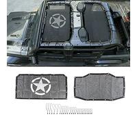 CKPEOR Parasole Superiore, Copertura Parasole in Rete, Schermo Bikini Anteriore e Posteriore bloccante UV per Jeep Wrangler JL JLU 2018-2022, Poliestere Resistente,Pentagram