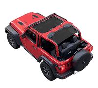 CKPEOR Parasole Superiore in Rete, Schermo Anteriore e Posteriore in Rete, Protezione UV Superiore per Bikini per Jeep Wrangler JL JLU 2 Porte 2018-2023