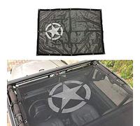CKPEOR Poliestere Resistente Bikini Mesh Shade Roof Cover Fornisce Protezione Solare UV per Il 1997-2006 Jeep Wrangler TJ