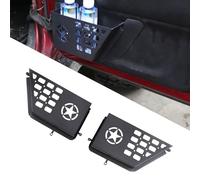 CKPEOR Tasche Porta Anteriore in Metallo per 2012-2017 Jeep Wrangler JK JKU 2/4 Storage in Acciaio Inox Inserto Laterale Organizer