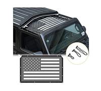 CKPEOR Tendalino Parasole in Rete per Bikini Tendalino Parasole Accessori Esterni per Jeep Wrangler JL JLU 2018-2021 e Jeep Gladiator JT 2020-2021, Bandiera Americana