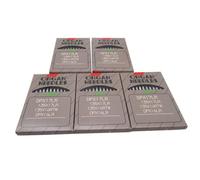 CKPSMS - Aghi per organo in scatola di plastica trasparente, 50 pezzi DPX17LR 135X16RTW DPX16LR aghi in pelle per macchine industriali a piedi (misura ago: 18/110)