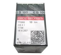 ckpsms GROZ-BECKERT Aghi - 100piezas Groz beckert DBX1 1738 16 x 257 Aghi della Macchina da Cucire (Groz Beckert DBX1 12/80)
