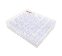 CKPSMS Marca - # 4114401 Bobina di plastica (entrambi i lati sono piatti) Compatibile con macchina da cucire Husqvarna Viking (25pezzi+BOX)