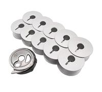 ckpsms Marca - Cappellino Bobbin #CP-HPF151 & Bobina di Alluminio #10079AS 10 PZ Compatibile con/Sostituzione per PFAFF Marca 141,145,146,151