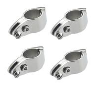 CKQshenKouyicKQ Guide Bimini Top Jaw da 22 mm in Acciaio Inossidabile 316, for Tubi Rotondi con Diametro Esterno di 7/8 Pollici, Hardware Marino(4 Pieces)