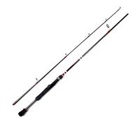 CKryzillix Canna da Pesca, Canna da Pesca Mare Canna da Pesca 1,8 m 3-21 g Peso Esca Ultraleggero canne da Lancio 6-15 libbre Peso Lenza Canna da Pesca da Lancio(Red)