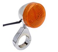 CKryzillix Frecce LED Moto, Frecce Moto 2 Accoppiamento del Motociclo della Luce del Segnale Posteriore della Luce del puntello del Motociclo con la Parte della Staffa di Montaggio(Amber 39mm)