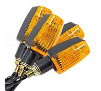 CKryzillix Frecce LED Moto, Frecce Moto 4pcs Universal Motorcycle Dire Signal Light Blinker Bulb 1 2 V 10W. Ambra(Amber Cover)