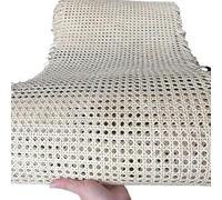 CKryzillix Rattan Rotolo Stuoie,Vimini da Intreccio Rotolo di fettuccia in Vero Rattan Naturale Largo 40 cm, Foglio Vimini for Sedia, Tavolo, mobili, Materiale Riparazione(Bleached,40x60cm)