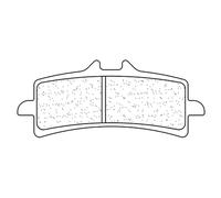 Set Di Pastiglie Sinterizzate rakes (1185xbk5) per Moto