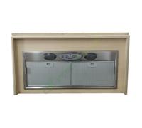 CL90-TTG cappa cucina parete 90 legno classica rustica da verniciare con motore