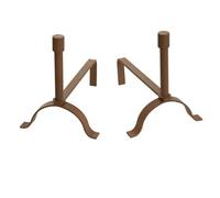 CL912 - STYLE CORTEN- COPPIA DI ALARI CRUCCOLINI