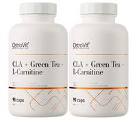 CLA + Tè verde + L-Carnitina - 90-180 capsule - Energia, perdita di grasso,forza