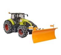 Trattore Claas Axion 950 con catene da neve e lama BRUDER