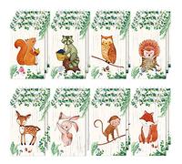 Clabby 24 Mini Taccuini Creature del Bosco Quaderni a Spirale | Bomboniere Animali della Foresta, Regalo di Pinata per Compleanno, Premio per Ragazzi, E Classe Insegnanti