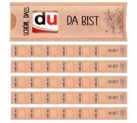 Clabby 30 Regali Schön Dass Du da Bist Custodia in Feltro Regalo Confezione di Cioccolato Compatibile con Duplo per Matrimonio Battesimo Compleanno Laurea, Senza Cioccolato(Stile Fiori)