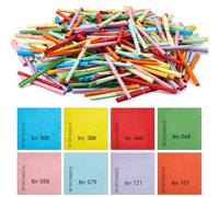 Clabby 500 Pezzi Lose Tombola Vucica Tombola 60 x 60 mm Lotteria di Biglietti Vincenti Misti Colorati con Numeri per Festa del Club della Tombola (500,1-500)