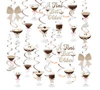 Clabby 52 Pezzi Decorazioni per Feste Espresso Martini a Tiny Bit Older Decorazione per Festa di Compleanno Ornamento Appeso Espresso Martini a Tini Bit Older Vortici Sospesi