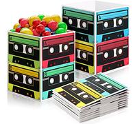 Clabby Centrotavola con Secchiello per Cassette, Forniture per Feste Anni '80 e Anni '90, Decorazioni da Tavola con Nastro a Cassetta da 5,5 x 7 Pollici, Festa di Cultura Musicale Hip Hop retrò