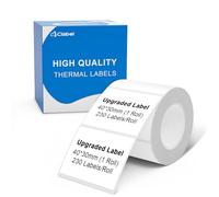 CLABEL 1 rotolo da 30 x 20 mm, colore bianco termico, per stampante di etichette, autoadesive, per scuola, impresa, negozio, casa, 330 pezzi/rotolo (1,18 x 0,78")