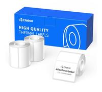 CLABEL 3 rotoli di etichette termiche 40x30mm per stampanti di etichette, etichette autoadesive resistenti al freddo per catena del freddo, alimenti, casa e commercio, 230 pezzi/rotolo
