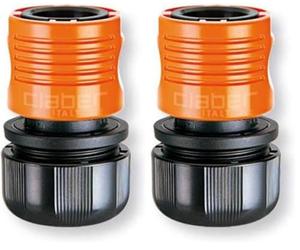 Claber 7724030 Raccordi Rapidi per Gomma, 3/4 (Confezione da 2)