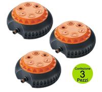 CLABER 8654 IRRIGATORE MULTIFUNZIONE 6 GETTI GIARDINO IRRIGAZIONE PRATO 3 PZ