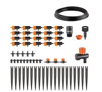 Claber 90764 Drip 20 Vasi Kit Rainjet Goccia, Nero/Arancio