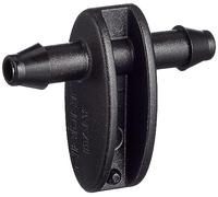 Claber 91155 Raccordo diritto, 1/4", Nero, Confezione da 10 pezzi