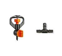 CLABER 91250 Micro irrigatore 360° regolabile, 5 pezzi & 7806015 Accessori Rainjet Goccia 2 Raccordi a 3 Vie