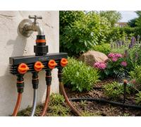 Claber Presa a quattro vie 8580/8581 Pop-up area quadrata 4"