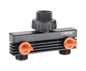 CLABER - BLOCK-SYSTEM PRESA A DUE VIE 3/4” M 91589