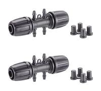 Claber - Claber 91027 Raccord A T 1/2 4 Vie Da 1/4 Block-System Tubo Collettore 16Mm 1/2