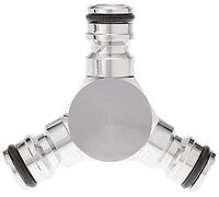 CLABER - DEVIATORE A 3 VIE IN OTTONE CROMATO 9607