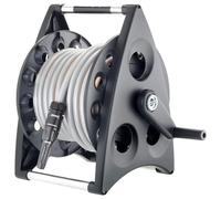 Claber Avvolgitubo manuale Kiros Kit – Plastica/alluminio installabile a parete con tubo e lancia